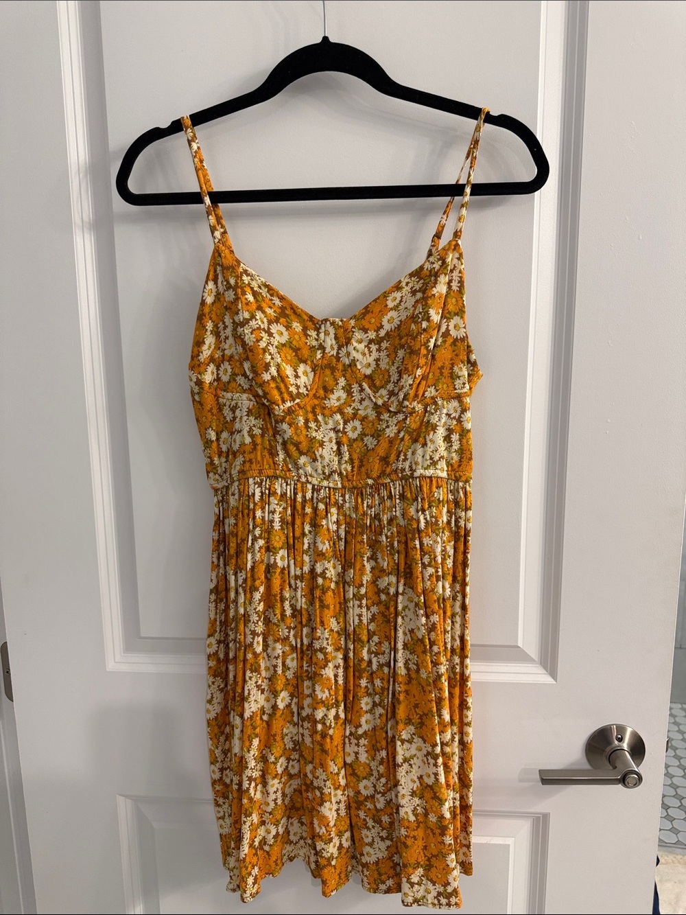 wild fable Yellow Floral Mini Dress